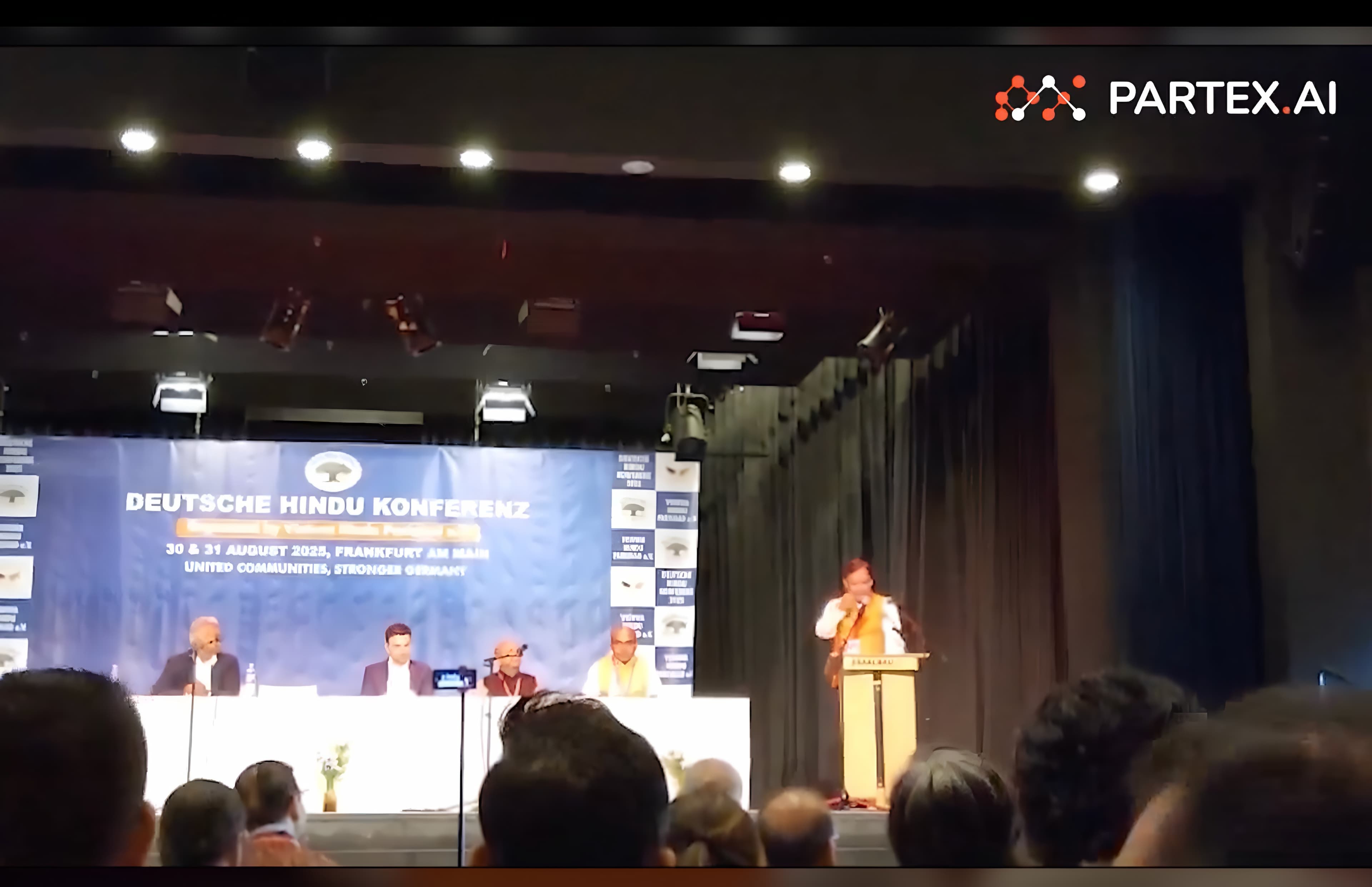 Dr. Gunjan Bhardwaj at Deutsch Hindu Konferenz, Frankfurt