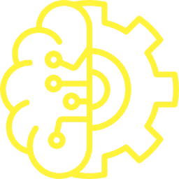 An illustration of a gearwheel combined with a human brain.